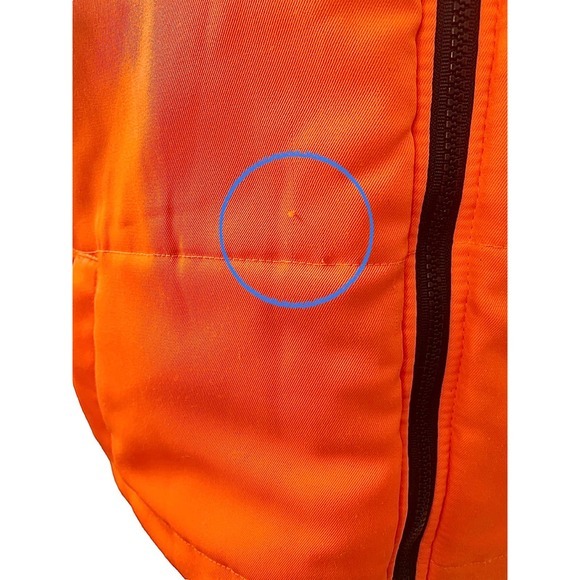 Sports Afield 100% Cotton Reversible Hunting Puffer Vest Cam/Orange Sz X large - Picture 9 of 14